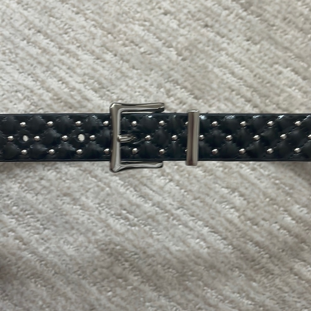 White House Black Market leather studded belt - Size XS - NWOT